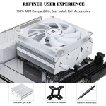 Disipador - Thermalright AXP90-X53 - White - Radiador N/Dmm - 1 Fans 92mm - AMD AM4/AM5 | Intel LGA 1700/1851 - Imagen 5