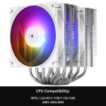 Disipador - Thermalright Peerless Assassin 120 ARGB V3 - White - 2 Fans 120mm - AMD AM4/AM5 | Intel LGA 1700/1851 - Imagen 2