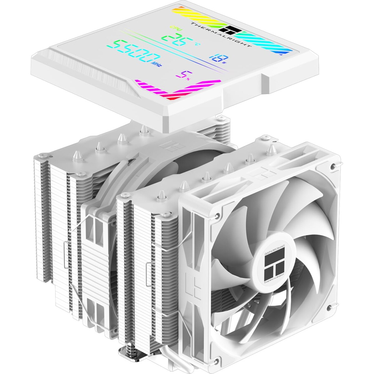 Disipador CPU - Thermalright Peerless Assassin 140 Digital ARGB - White - Dual Tower - AMD AM4/AM5 | Intel LGA 1700/1851
