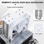 Disipador - Thermalright Assassin X 120 SE - White - Radiador N/Dmm - 1 Fans 120mm - AMD AM4/AM5 | Intel LGA 1700/1851 - Imagen 3
