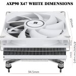 Disipador - Thermalright AXP90-X47 - White - Radiador N/Dmm - 1 Fans 90mm - AMD AM4/AM5 | Intel LGA 1700/1851 - Imagen 7