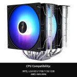 Disipador - Thermalright Peerless Assassin 120 V3 - Black - Radiador N/D - 2 Fans 120mm - AMD AM4/AM5 | Intel LGA 1700/1851 - Imagen 2