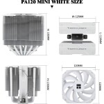 Disipador - Thermalright Peerless Assassin 120 Mini White - White - 1 Fan 120mm - AMD AM4/AM5 | Intel LGA 1700/1851 - Imagen 5