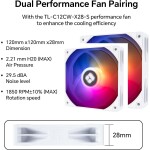 Disipador CPU - Thermalright Peerless Assassin 120 Digital ARGB - White - Dual Tower - AMD AM4/AM5 | Intel LGA 1700/1851 - Imagen 3