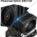 Disipador CPU - Thermalright Phantom Spirit 120 EVO - Black - Dual Tower - AMD AM4/AM5 | Intel LGA 1700/1851 - Imagen 6