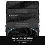 Disipador CPU - Thermalright Phantom Spirit 120 EVO - Black - Dual Tower - AMD AM4/AM5 | Intel LGA 1700/1851 - Imagen 3
