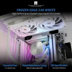 Refrigeración Líquida - Thermalright Frozen Edge 240 - White - Radiador 240mm - 2 Fans 120mm - AMD AM4/AM5 | Intel LGA 1700/1851 - Imagen 2