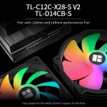 Disipador CPU - Thermalright Peerless Assassin 140 SE ARGB - Black - Dual Tower - AMD AM4/AM5 | Intel LGA115X/LGA1700 - Imagen 4