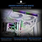 Refrigeración Líquida - Thermalright Frozen Infinity 240 - White - Radiador 240mm - 2 Fans 120mm - AMD AM4/AM5 | Intel LGA 1700/1851 - Imagen 3