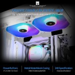Refrigeración Líquida - Thermalright Frozen Prism 240 - White - Radiador 240mm - 2 Fans 120mm - AMD AM4/AM5 | Intel LGA 1700/1851 - Imagen 2