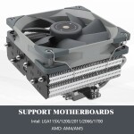 Disipador - Thermalright SI-100 - Black - Radiador N/Dmm - 1 Fans 120mm - AMD AM4/AM5 | Intel LGA 1700/1851 - Imagen 5