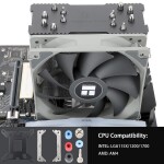 Disipador - Thermalright BA120 - Black - Radiador N/Dmm - 1 Fans 120mm - AMD AM4/AM5 | Intel LGA 1700/1851 - Imagen 3
