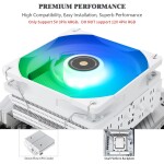 Disipador - Thermalright SI-100 - White - 1 Fan 120mm - AMD AM4/AM5 | Intel LGA 1700/1851 - Imagen 4