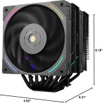 Disipador CPU - Thermalright Phantom Spirit 120 EVO - Black - Dual Tower - AMD AM4/AM5 | Intel LGA 1700/1851 - Imagen 10