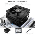 Disipador - Thermalright SI-100 - Black - Radiador N/Dmm - 1 Fans 120mm - AMD AM4/AM5 | Intel LGA 1700/1851 - Imagen 3