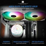 Refrigeración Líquida - Thermalright Aqua Elite 240 - White - Radiador 240mm - 2 Fans 120mm - AMD AM4/AM5 | Intel LGA 1700/1851 - Imagen 2