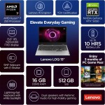 Lenovo LOQ 15.6" 144Hz FHD – AMD Ryzen 7 250H – 16GB DDR5 – NVIDIA GeForce RTX 5050 8GB – 512GB SSD - Imagen 3