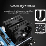 Disipador - Thermalright Phantom Spirit 120 SE - Black - Radiador N/D - 2 Fans 120mm - AMD AM4/AM5 | Intel LGA 1700/1851 - Imagen 4