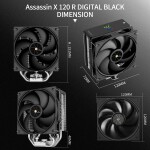 Disipador - Thermalright Assassin X 120R - Black - Radiador N/Dmm - 1 Fans 120mm - AMD AM4/AM5 | Intel LGA 1700/1851 - Imagen 7