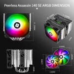 Disipador CPU - Thermalright Peerless Assassin 140 SE ARGB - Black - Dual Tower - AMD AM4/AM5 | Intel LGA115X/LGA1700 - Imagen 6