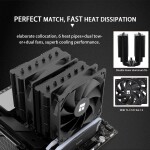 Disipador - Thermalright Peerless Assassin 120 SE - Black - Radiador N/D - 2 Fans 120mm - AMD AM4/AM5 | Intel LGA 1700/1851 - Imagen 4