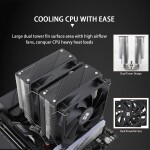 Disipador CPU - Thermalright Phantom Spirit 120 - Black - Dual Tower - AMD AM4/AM5 | Intel LGA1700/LGA1851 - Imagen 4