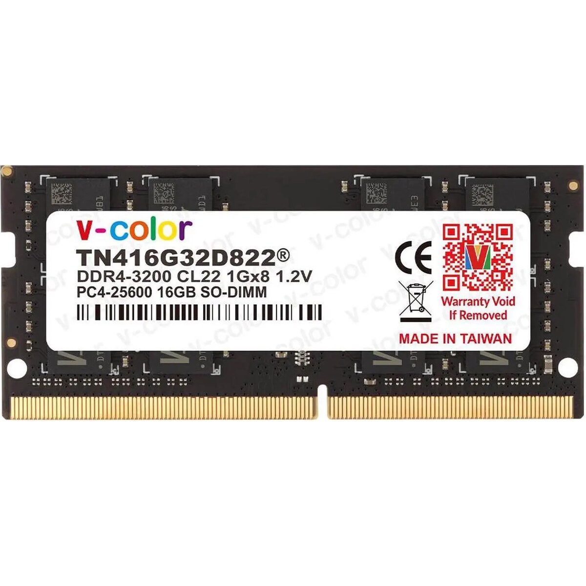 Memoria RAM Laptop V-COLOR N/D 16 GB (1 x 16 GB) 260-Pin SODIMM DDR4 3200 MHz CL22