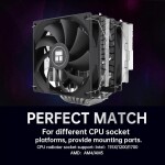 Disipador - Thermalright Peerless Assassin 120 SE - Black - Radiador N/D - 2 Fans 120mm - AMD AM4/AM5 | Intel LGA 1700/1851 - Imagen 6