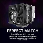 Disipador - Thermalright Phantom Spirit 120 SE - Black - Radiador N/D - 2 Fans 120mm - AMD AM4/AM5 | Intel LGA 1700/1851 - Imagen 6