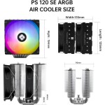 Disipador - Thermalright Phantom Spirit 120 SE - Black - Radiador N/D - 2 Fans 120mm - AMD AM4/AM5 | Intel LGA 1700/1851 - Imagen 5