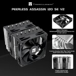 Disipador - Thermalright Peerless Assassin 120 SE V2 - Black - Radiador N/D - 2 Fans 120mm - AMD AM4/AM5 | Intel LGA 1700/1851 - Imagen 6