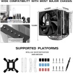 Disipador - Thermalright Peerless Assassin 120 SE V2 - Black - Radiador N/D - 2 Fans 120mm - AMD AM4/AM5 | Intel LGA 1700/1851 - Imagen 3