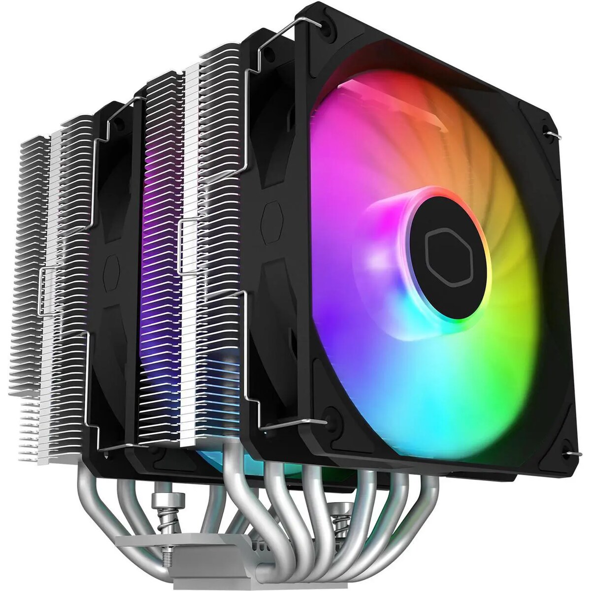 Disipador - Cooler Master Hyper 620S - Black - Radiador N/D - 2 Fans 120mm - AMD AM4/AM5 | Intel LGA 1700/1851