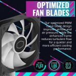 Disipador - Cooler Master Hyper 620S - Black - Radiador N/D - 2 Fans 120mm - AMD AM4/AM5 | Intel LGA 1700/1851 - Imagen 5