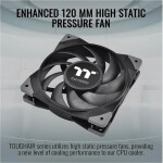 Disipador - Thermaltake TOUGHAIR 510 - Black - Radiador N/D - 2 Fans 120mm - AMD AM4/AM5 | Intel LGA 1700/1851 - Imagen 3