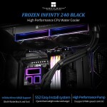 Refrigeración Líquida - Thermalright Frozen Infinity 240 - Black - Radiador 240mm - 2 Fans 120mm - AMD AM4/AM5 | Intel LGA 1700/1851 - Imagen 3