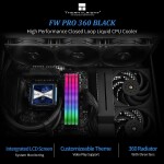 Refrigeración Líquida - Thermalright FW PRO 360 - Black - Radiador 360mm - 3 Fans 120mm - AMD AM4/AM5 | Intel LGA 1700/1851 - Imagen 2