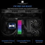 Refrigeración Líquida - Thermalright FW PRO 360 - Black - Radiador 360mm - 3 Fans 120mm - AMD AM4/AM5 | Intel LGA 1700/1851 - Imagen 2