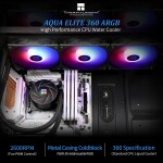 Refrigeración Líquida - Thermalright Aqua Elite 360 - Black - Radiador 360mm - 3 Fans 120mm - AMD AM4/AM5 | Intel LGA 1700/1851 - Imagen 2