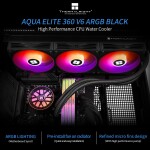 Refrigeración Líquida - Thermalright Aqua Elite 360 V6 - Black - Radiador 360mm - 3 Fans 120mm - AMD AM4/AM5 | Intel LGA 1700/1851 - Imagen 2