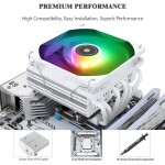 Disipador - Thermalright SI-100 ARGB - White - Radiador 120mm - 1 Fans 120mm - AMD AM4/AM5 | Intel LGA 1700/1851 - Imagen 4