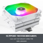 Disipador - Thermalright SI-100 ARGB - White - Radiador 120mm - 1 Fans 120mm - AMD AM4/AM5 | Intel LGA 1700/1851 - Imagen 5