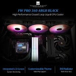 Refrigeración Líquida - Thermalright FW PRO 360 - Black - Radiador 360mm - 3 Fans 120mm - AMD AM4/AM5 | Intel LGA 1700/1851 - Imagen 3