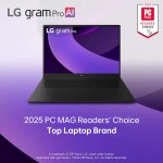 LG  gram Pro 17" Laptop –  Intel Core Ultra 7 255H – 32GB LPDDR5X – 2TB SSD - Imagen 4