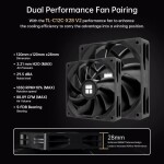 Disipador - Thermalright Peerless Assassin 120 Digital - Black - Radiador N/D - 2 Fans 120mm - AMD AM4/AM5 | Intel LGA 1700/1851 - Imagen 4