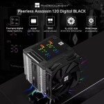 Disipador - Thermalright Peerless Assassin 120 Digital - Black - Radiador N/D - 2 Fans 120mm - AMD AM4/AM5 | Intel LGA 1700/1851 - Imagen 6
