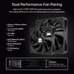 Disipador - Thermalright Peerless Assassin 120 Digital - Black - Radiador N/D - 2 Fans 120mm - AMD AM4/AM5 | Intel LGA 1700/1851 - Imagen 12