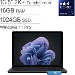 Microsoft Surface 6 Laptop 13.5" Touchscreen  –  Intel Core Ultra 7 165H  – 16GB DDR5 – 1TB SSD