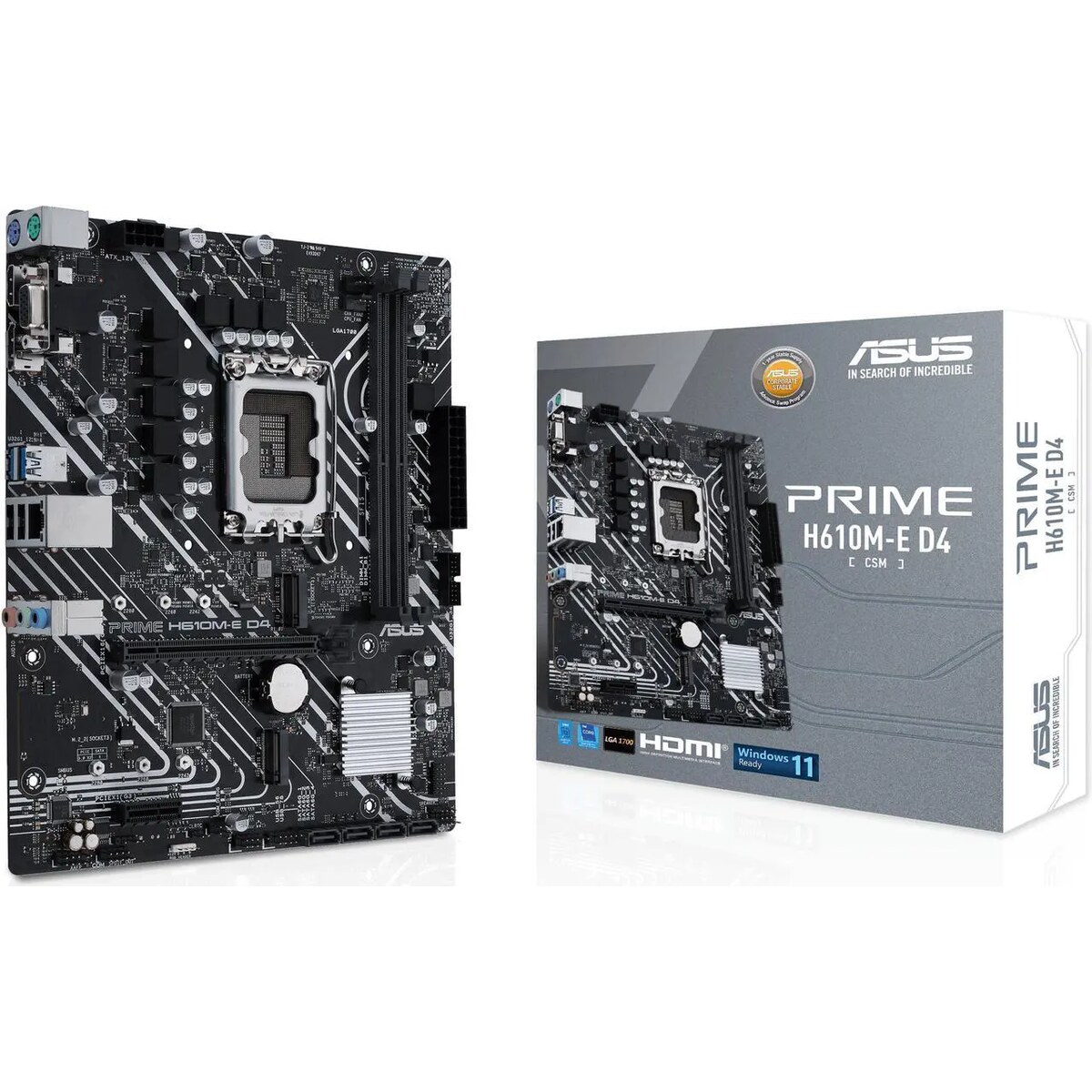 Motherboard ASUS PRIME H610M-E D4-CSM Socket LGA1700 Micro ATX