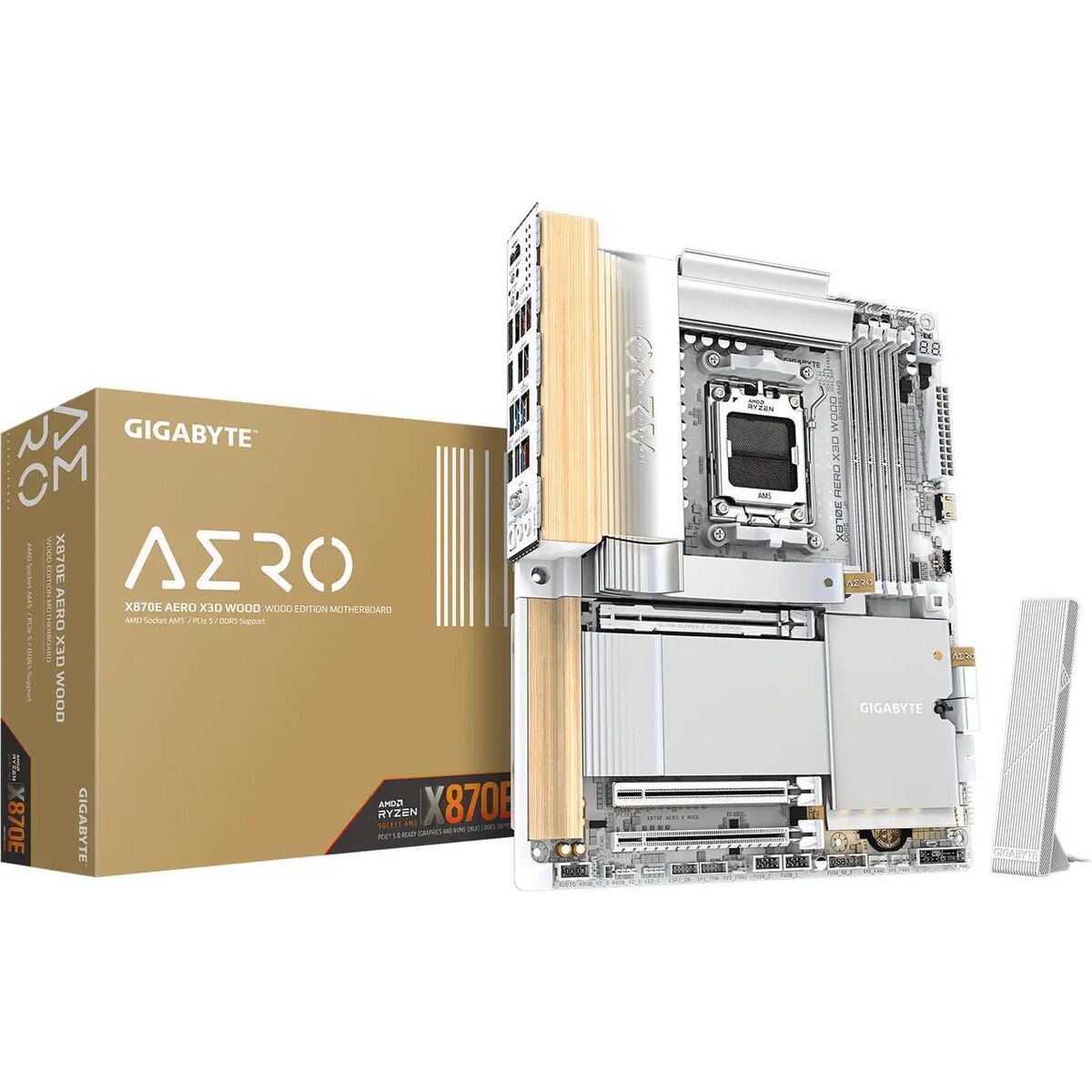 Motherboard GIGABYTE X870E AERO X3D WOOD Socket AM5 ATX